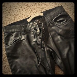 Faux Leather Pants